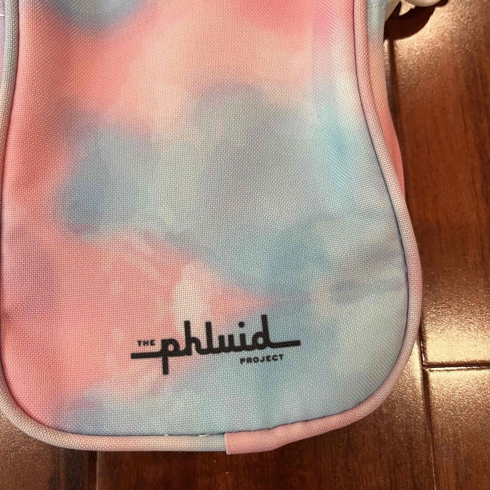 Phluid Unisex Crossbody Bag Cloud Pink Blue Tie Dye Purse New NWT Sz Small - Picture 6 of 7